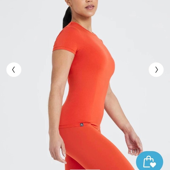 NWT Oner Active MELLOW SOFT SHORT SLEEVE T-SHIRT Spice S or M - Picture 7 of 7